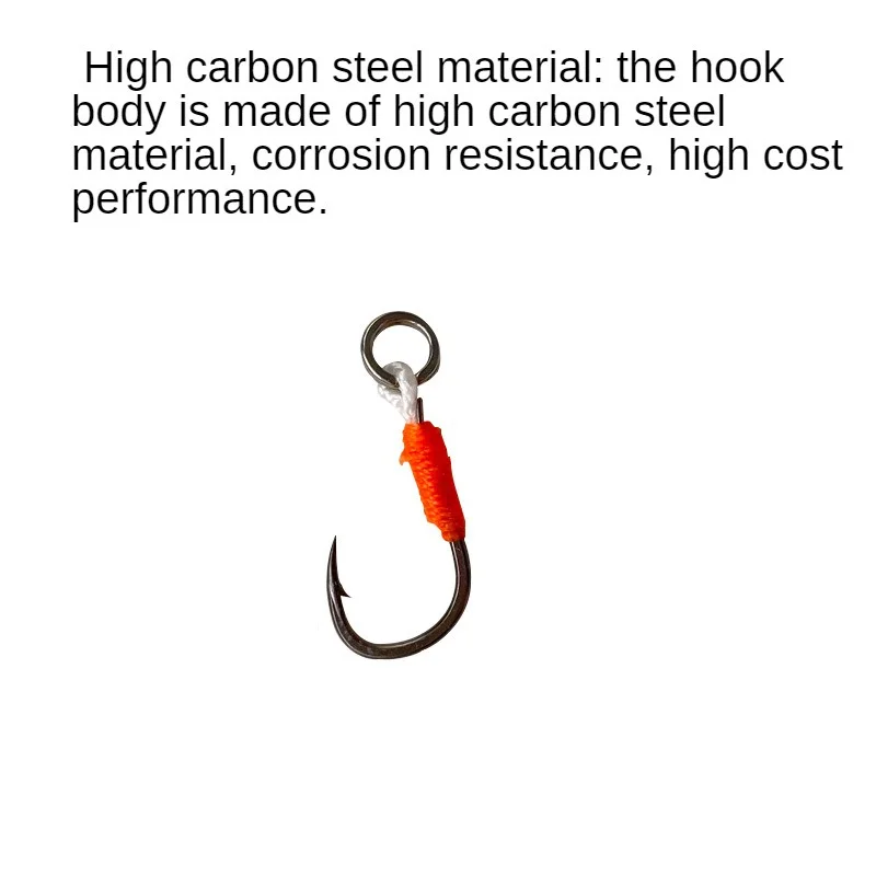 

OUTKITFishing приманка, жесткий крючок, рыболовные крючки, вспомогательный крючок с бородкой, одинарный джиг, искусственная сталь с высоким содержанием углерода