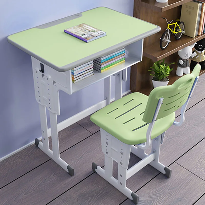 Aesthetic White Desk Mobile Writing Minimalist Study Table Students Toddler Mesa Infantil E Cadeirinha Children Furniture