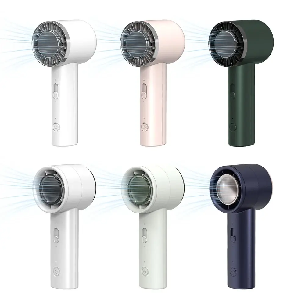 

Portable Handheld Fan, Adjustable Turbo Mini Fan,4000mAh Battery Rechargeable Personal Fan with Metal Body for Travel Camping