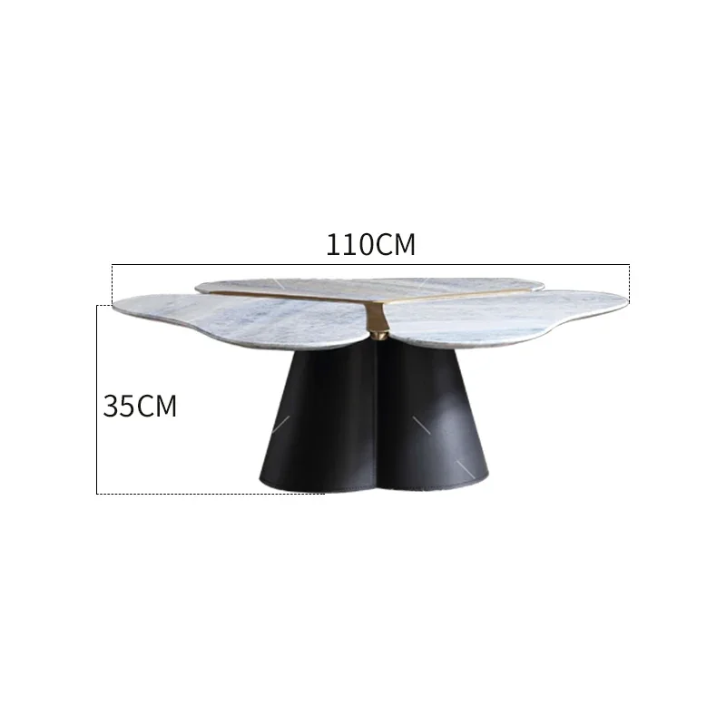 New Petal Tea Table Combination Special-Shaped Tea Table Combination Household Coffee Table