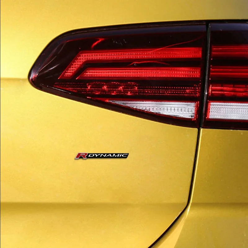 Car Emblem Metal R DYNAMIC Badge Logo Body Decals Sticker For  Land Rover Range Velar Rover Discovery 3 4 Auto Accessories