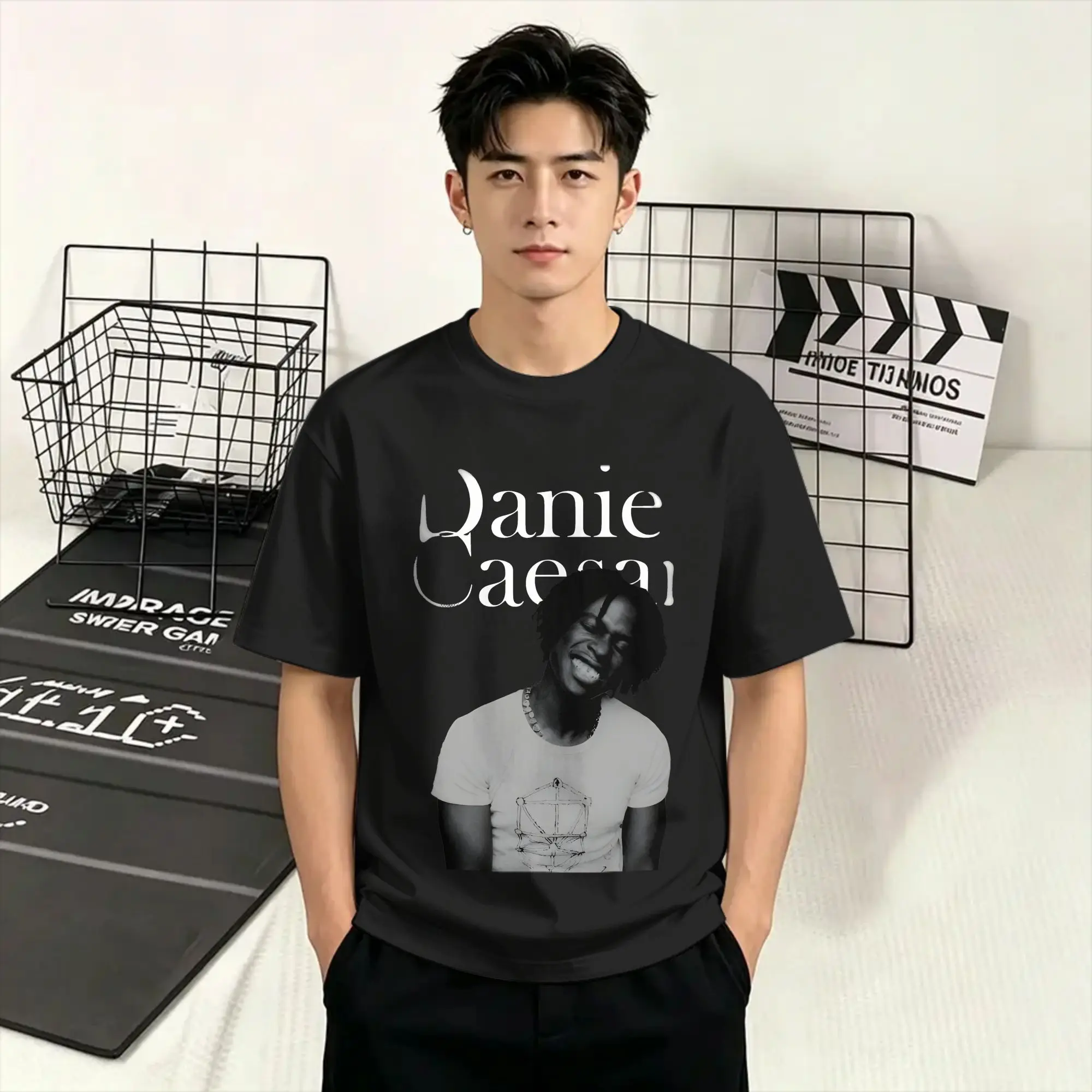 Streetwear T Shirt Beach Daniel Caesar  Trendy Cool T Shirts R&B Singer 100% Cotton Tee Shirt for Men Awesome Hot Sale Top Tees