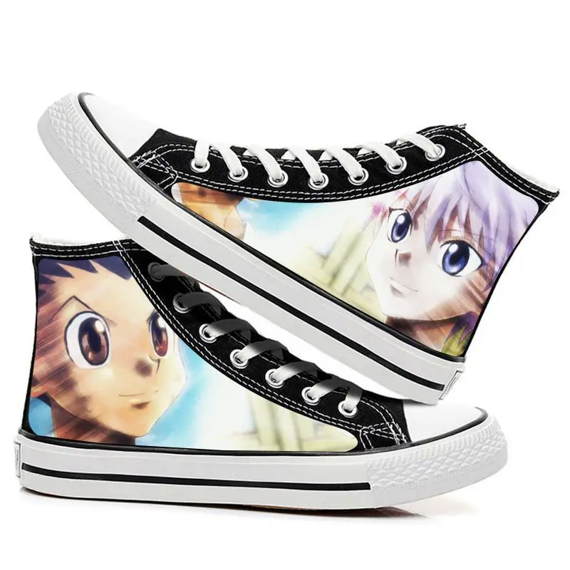 HunterxHunter-Chaussures en toile Killua Zoldyck pour hommes et femmes, chaussures décontractées pour adolescents, anime étudiant, grande taille 35-44, mode