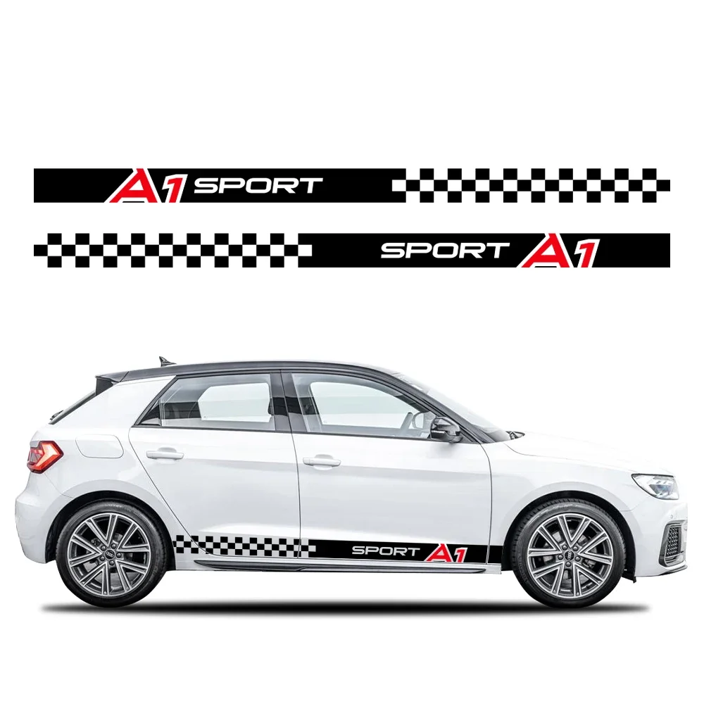 

Для Audi A1 8X GB GBA Sportback Ego Plus E-Tron городской автомобиль гоночные полосы графика виниловая наклейка на дверь внешние аксессуары
