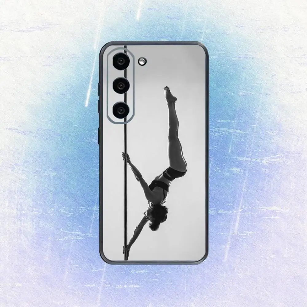เคสโทรศัพท์ P-Pole Dance Dancing Fitness สำหรับ Samsung Galaxy A73,A72,A71,A70,A53,A52,A51,อื่นๆ ปกนิ่มสีดำ
