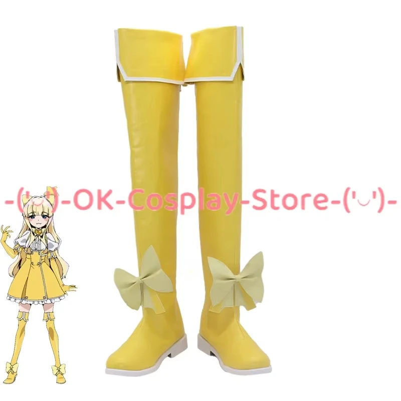 Yuxia-Cosplay Anime Gushing Over Magical Girls Tenkawa Kaoruko Cosplay PU Leather Shoe Halloween Carnival Boots Cosplay Prop