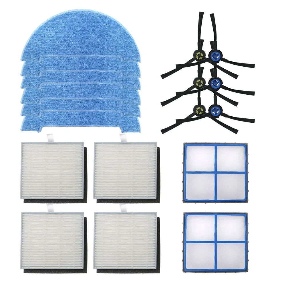 Hepa แปรงด้านข้างแปรงด้านข้าง Mop Pad หลักสำหรับ Ilife V8 V8s X750 X800 X785 V80เครื่องดูดฝุ่นเปลี่ยนชุด