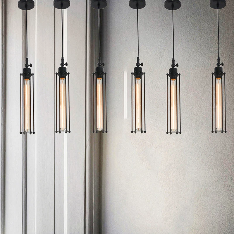 

DAMIASMIL винтажный подвесной светильник в скандинавском стиле, американский ретро светильник для ресторана, промышленная люстра, освещение для домашнего декора