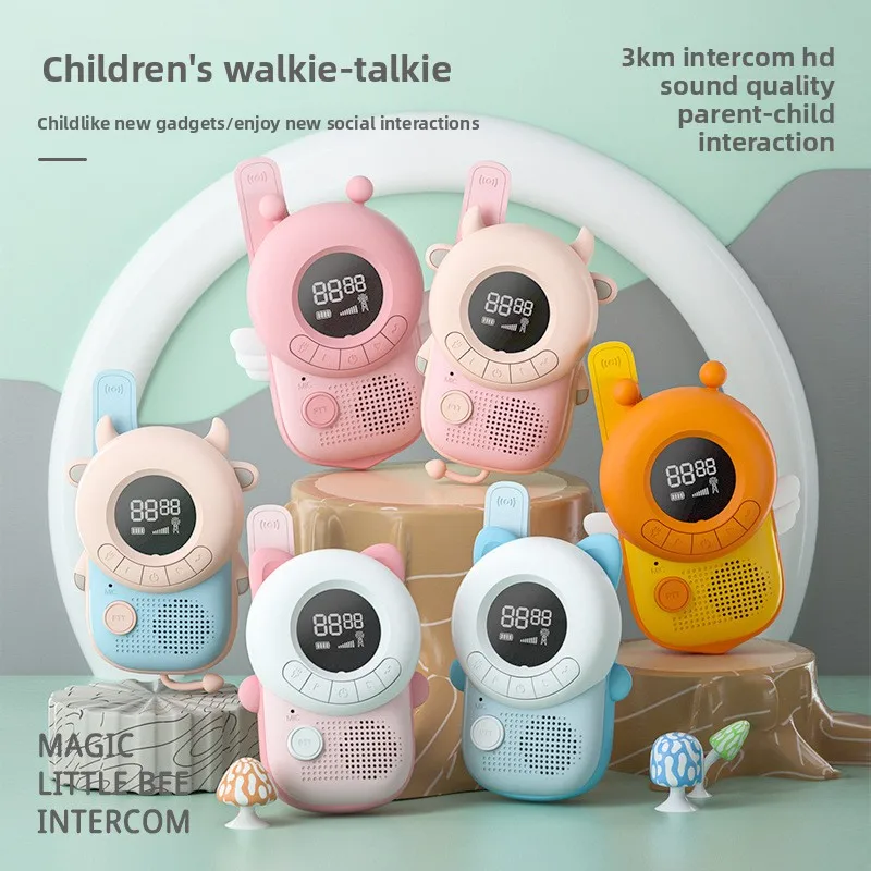 Kids Wireless Walkie‑Talkie 3KM Range, Educational Toy for Indoor Outdoor Family Interactive Play