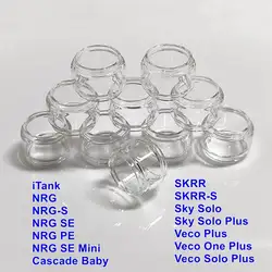 Cristal recto de burbujas para Skrr NRG S SE Mini PE, cascada Baby Veco One Sky Solo Plus Itank Luxe Gen S Revenger Targe