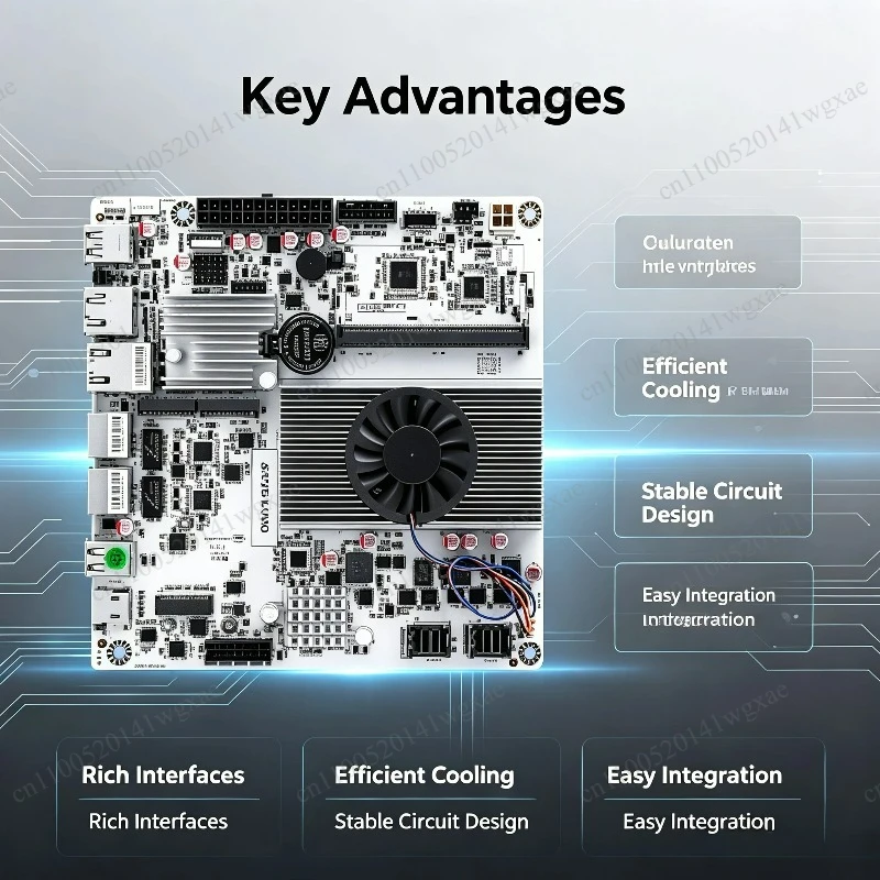 N150/N355 Mini ITX NAS Motherboard, M.2 NVMe Slot + 10G Ethernet Port, PCIe Expandable 6/8 Disk Storage Mainboard