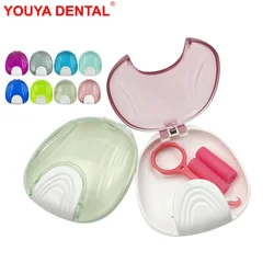 Caja de almacenamiento de dientes postizos dentales, estuche de retenedor de ortodoncia, soportes de dientes falsos, protector bucal, organizador de contenedores, aparato para el cuidado bucal