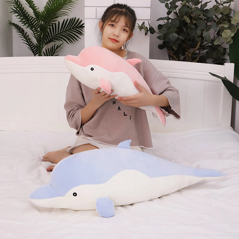 

Kawaii Soft Dolphin Plush Toy Lovely Stuffed Animal Pillow Dolls Cute Juguetes Valentine Birthday Gift for Girl Sofa Home Decor