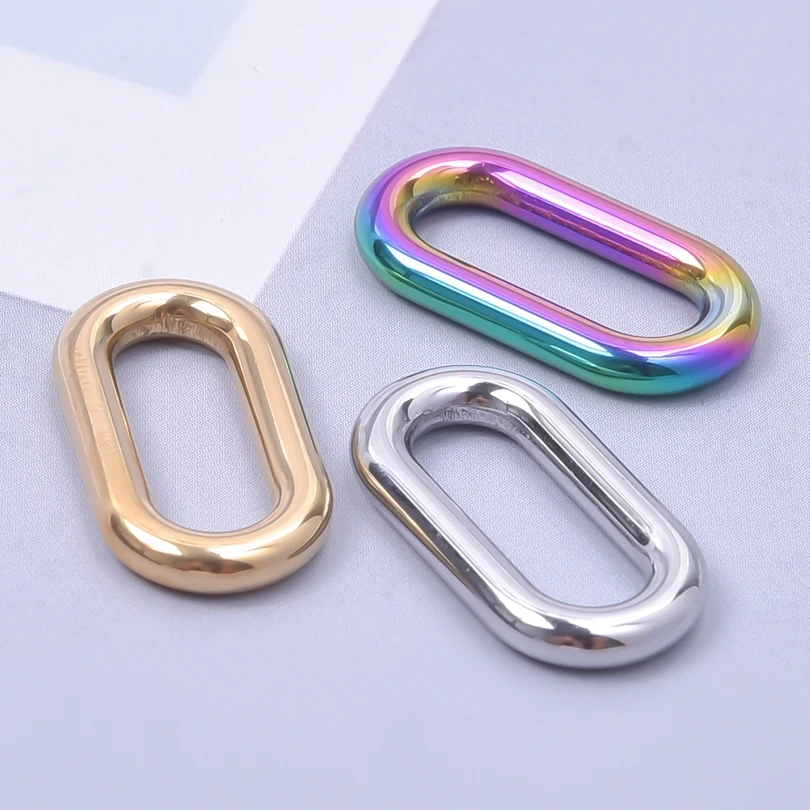 10pcs/lot Never Fade Stainless Steel Paper Clip Fashion Simple Pendant Charm Jewelry Making diy Necklace Earrings Craft Supplies