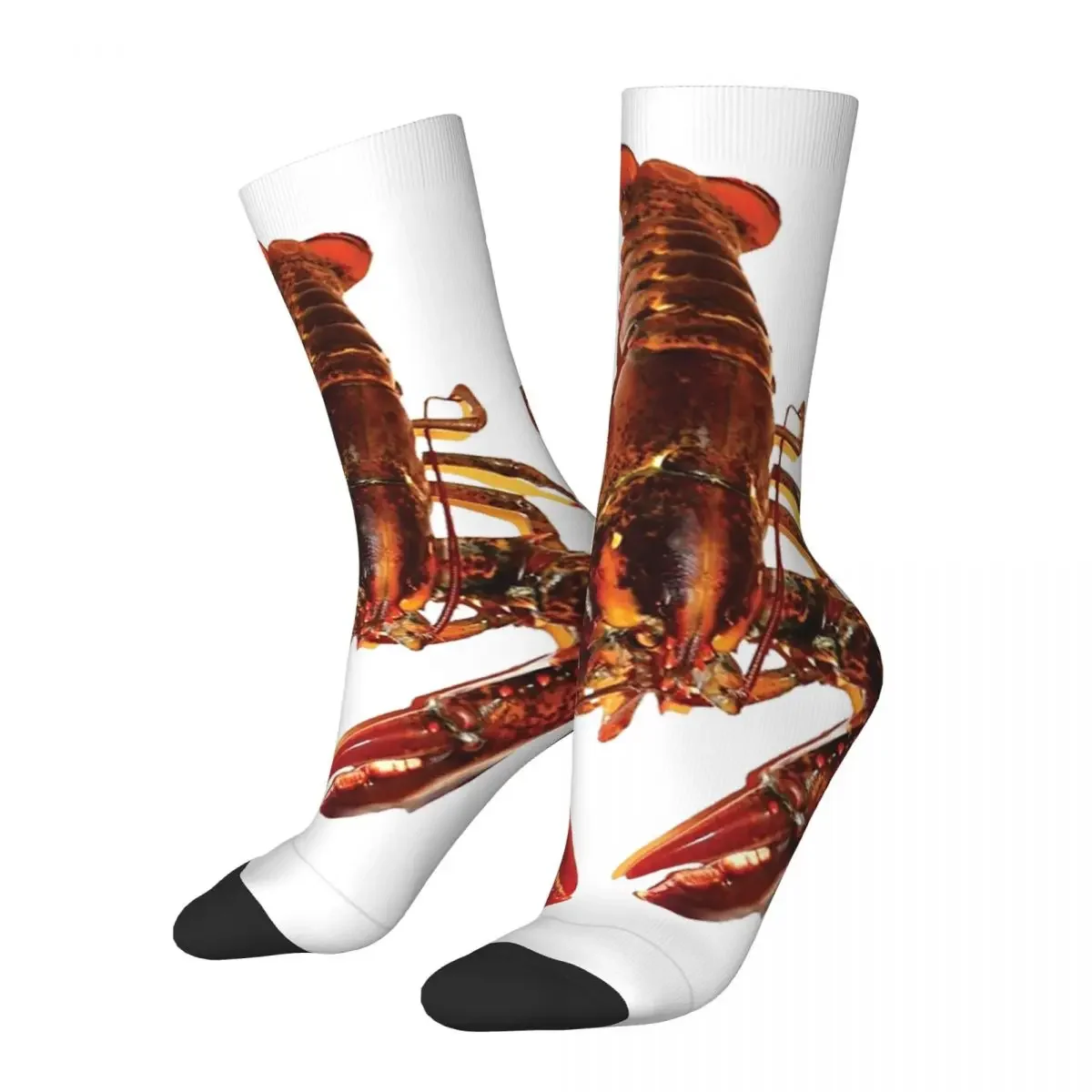 

Cute Red Giant Lobster Socks Harajuku High Quality Stockings All Season Long Socks Accessories for Man's Woman's Gifts