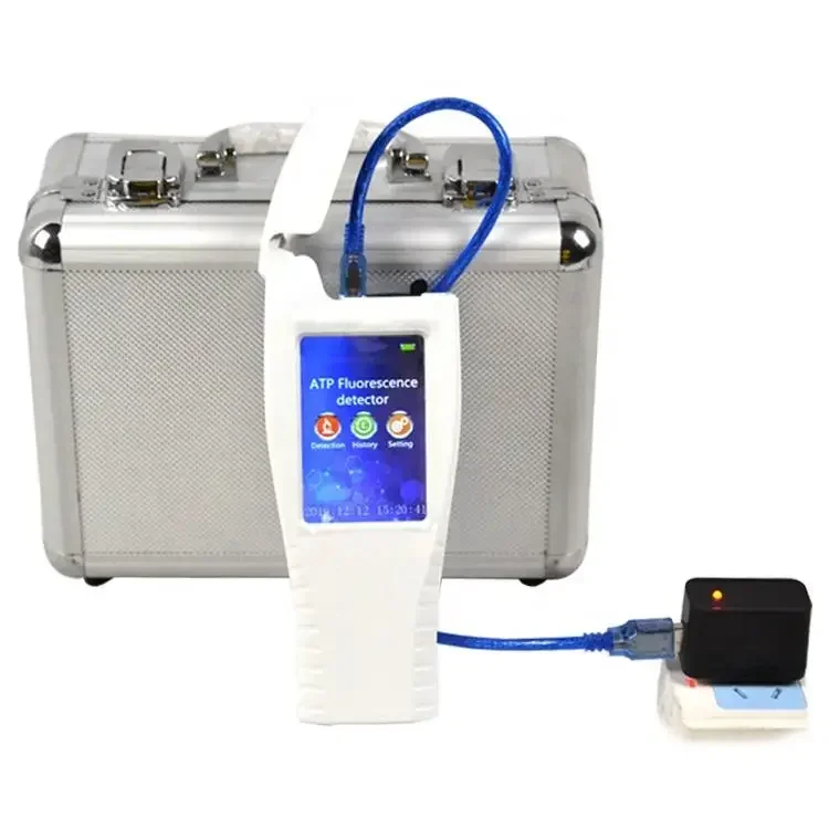 Portable ATP Bacteria Detection Fluorescence Detector Automatic Electronic Detection Equipment Analyzer Touch Screen Operation