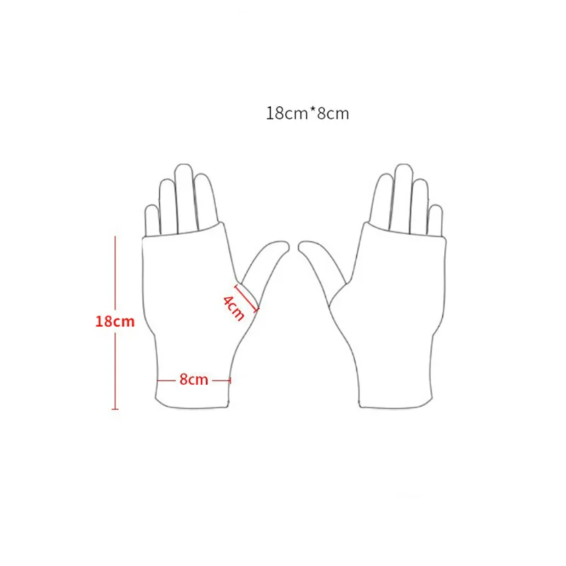 New Men Women Stretch Acrylic Knit Stripe Fingerless Mitten Student Couple Winter Warm Twist Flower Half Finger Solid Glove P11