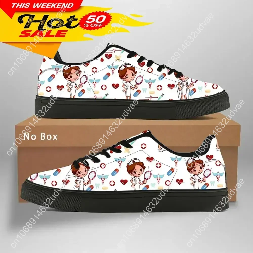 Custom Shoes Women Low Top Canvas Shoes Casual Customized Logo Image Spring Autumn Sneakers Ladies Flats Footwear Dropship DIY