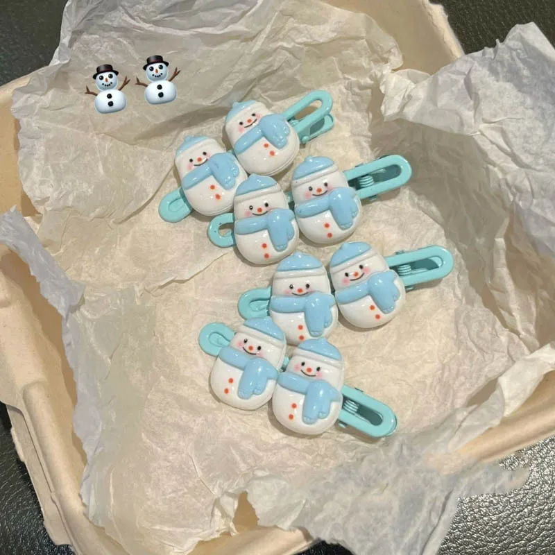 게임 러브 앤 딥스페이스 제인 코스프레 헤드웨어 귀여운 합금 레진 눈사람 헤어클립 헤어핀 장신구 헤어 액세서리 장식품