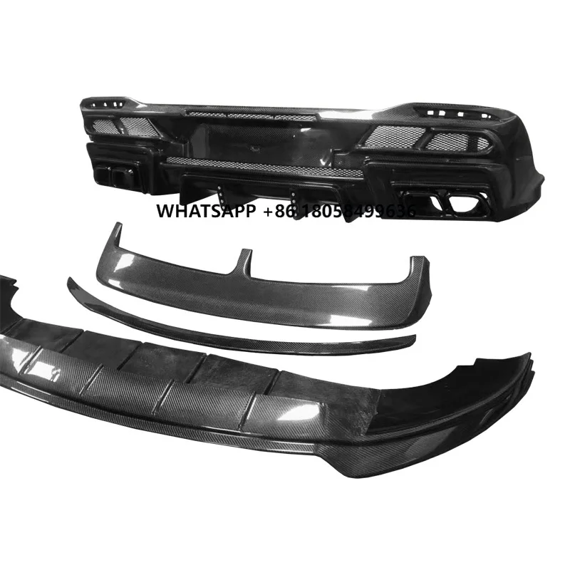 

Carbon Fiber Body Kit Front Lip Rear Lip Tail Top Wing Cover for Mercedes GLE SUV/COUPE 20-22 Modified for LD Models
