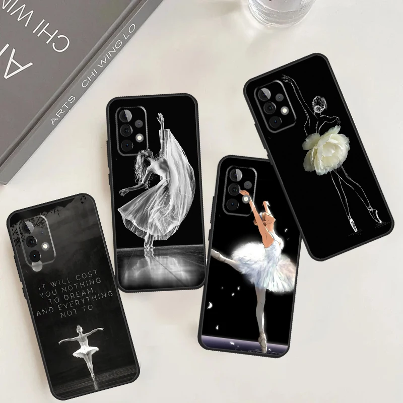 Ballerina Ballet Dancer Girl Case For Samsung Galaxy A54 A34 A24 A14 A53 A33 A13 A52 A32 A22 A12 A71 A51 A15 A25 Cover