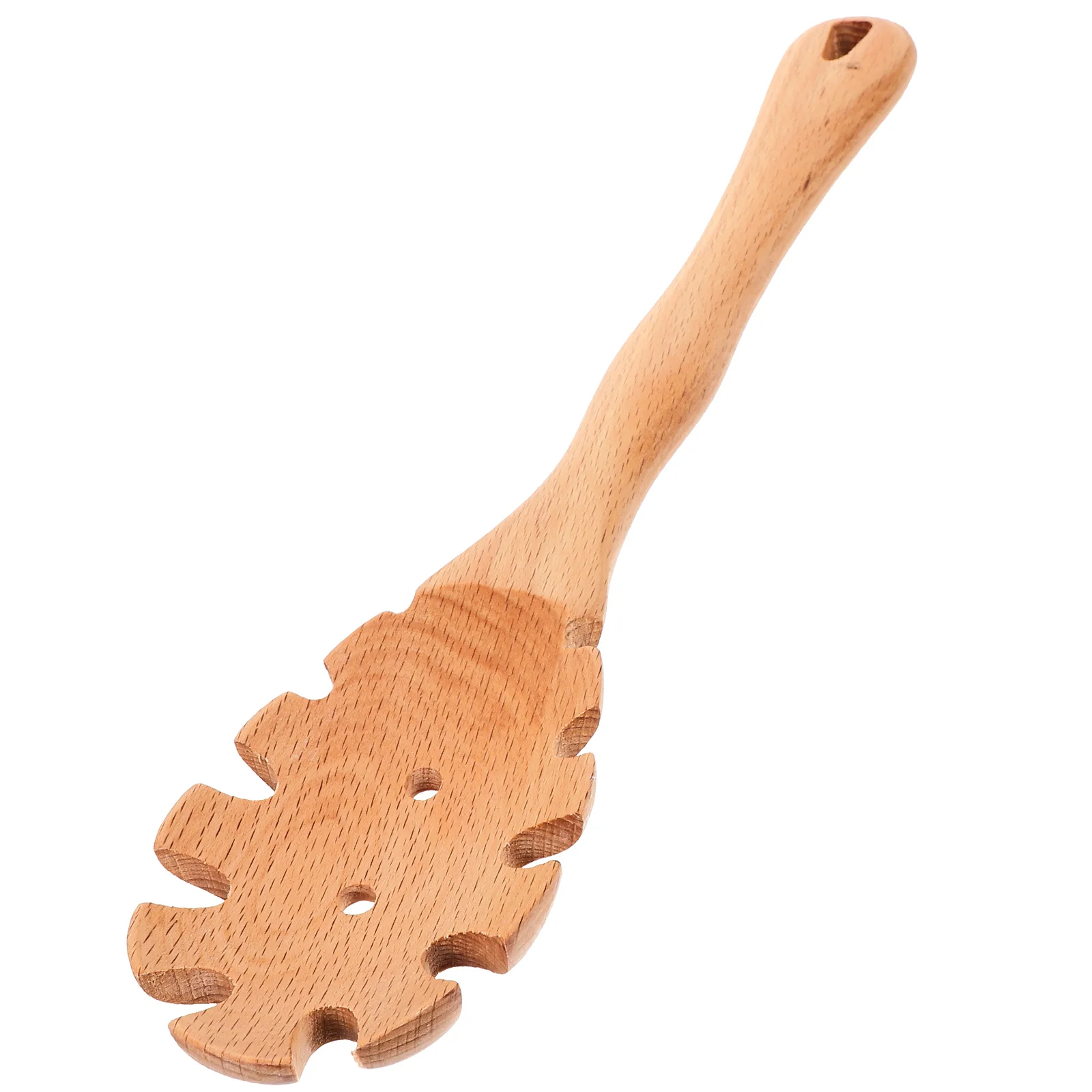 

Wooden Spoon Generous Design Spaghetti Server Kitchen Strainer Noodle Filter Tong Ladle Colander Slotted