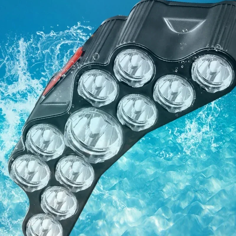 Hands-Free LED Work Light – USB-Rechargeable 11-LED Waterproof Headlamp for Outdoor/DIY Tasks