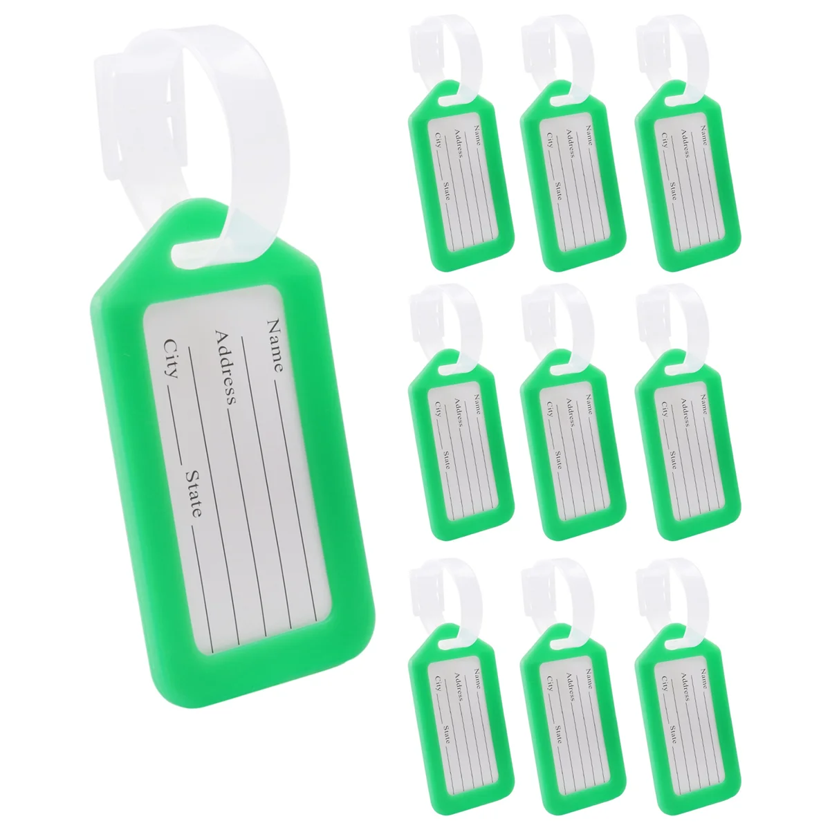 Luggage Tags Suitcase Identifier Label Accessories - green
