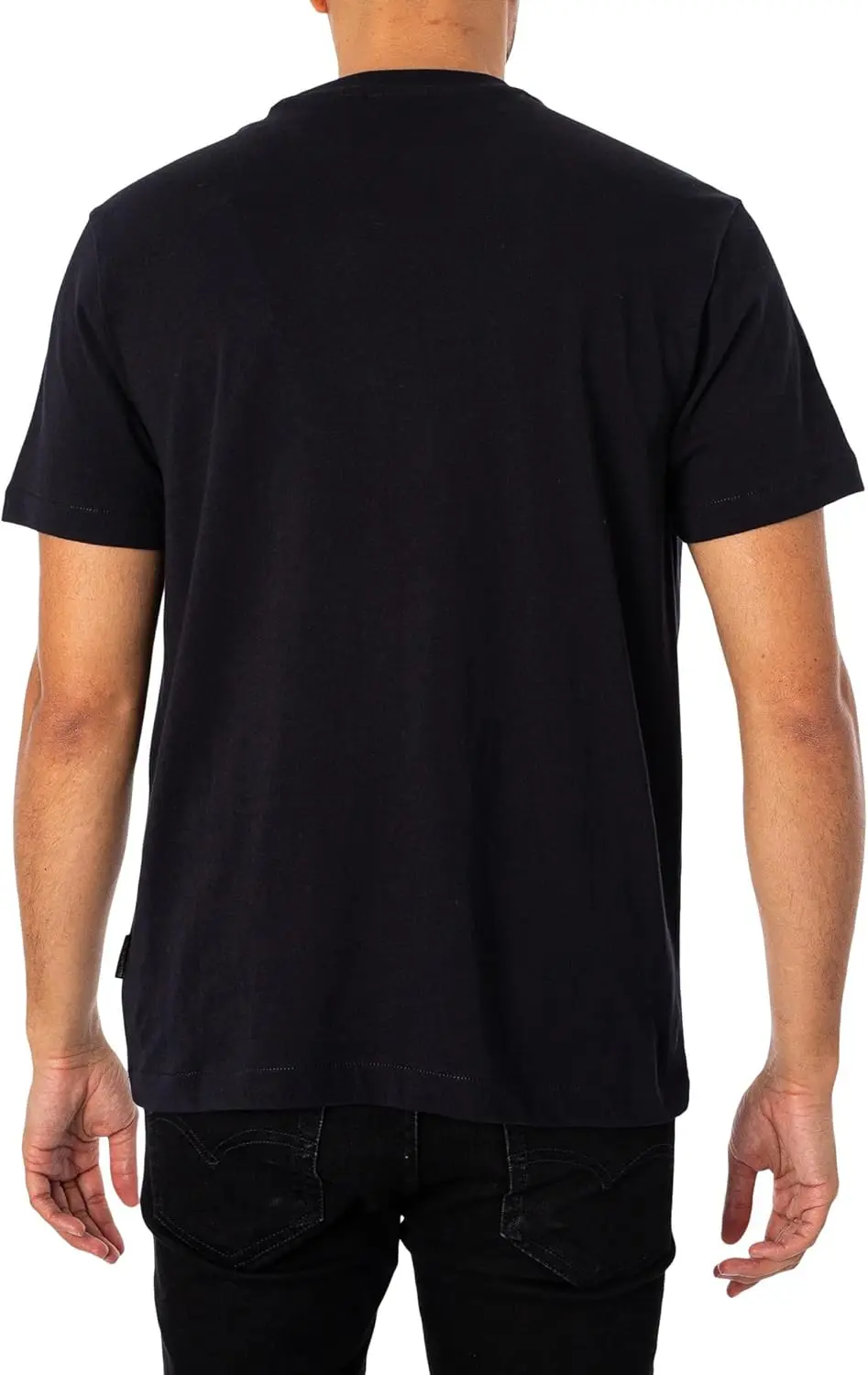 Napapijri Men's Box Logo Relaxed T-Shirt, Black