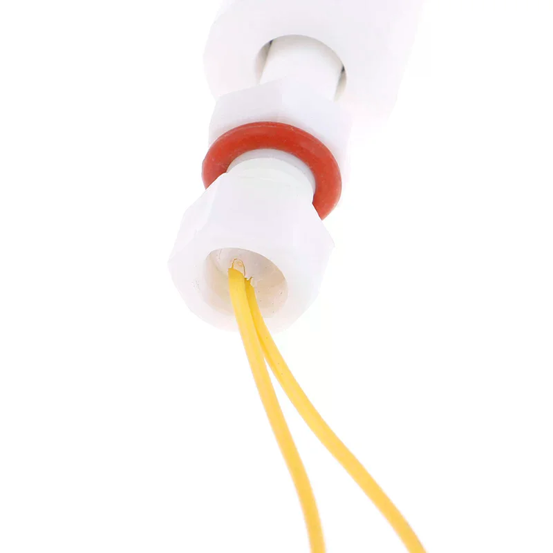 Hot Sale 1Pc 50mm 220V PP Floating Ball Switch Liquid Water Level Sensor Horizontal Float Switch Down