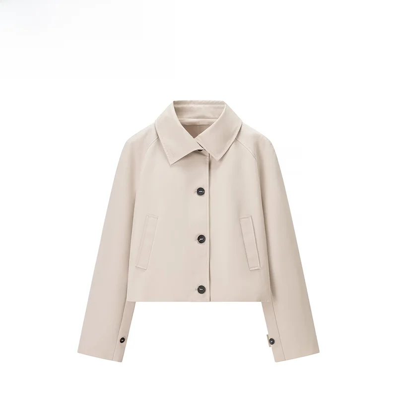 

Faionable ort Пальто Jaet с отложным воротником Универсальная женская осенняя новинка из полиэфирного волокна Женская верхняя одежда