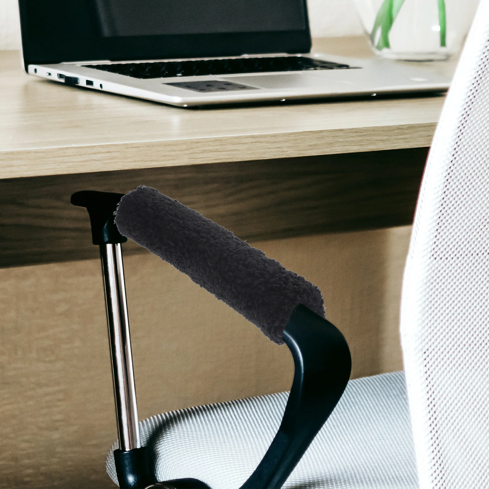

1 Pair Sheepskin Armrest Covers For Chairs Comfortable Office Gaming Chair Arm Pads Removable Washable Soft Handle Cover