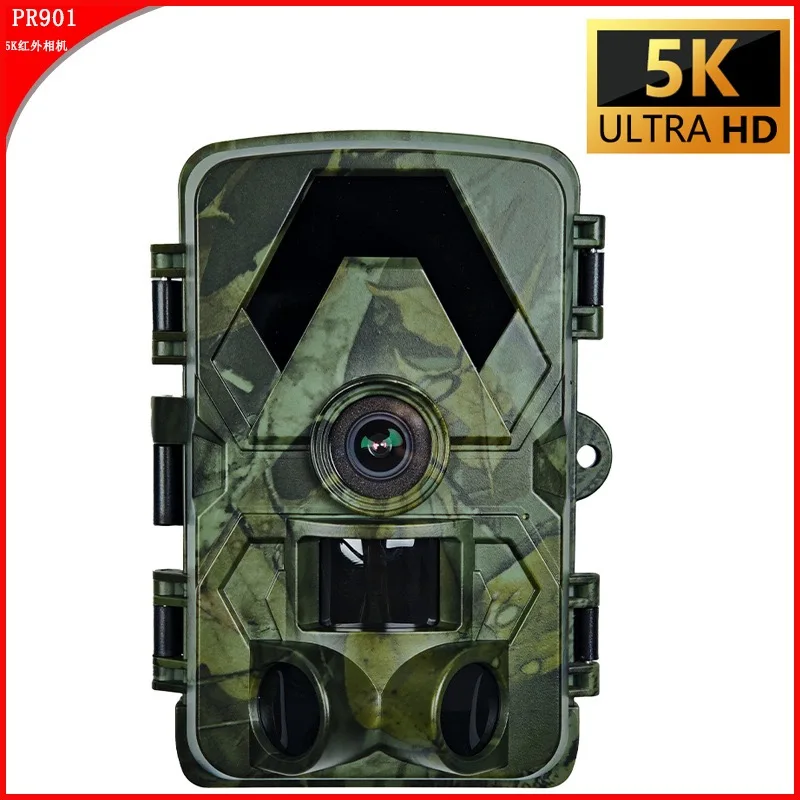 

5K Infrared Motion Activated Trail Camera, Hunting Wildlife Tracker, 0.2s Trigger Speed, Night Vision Outdoor Camera