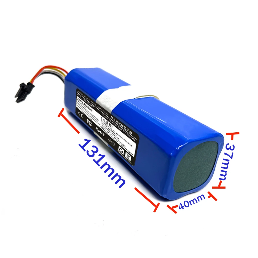 14.4V 6800mAh Li-ion Battery for 360 Robot Vacuum Cleaner S9 Accessories Spare Parts Charging Battery