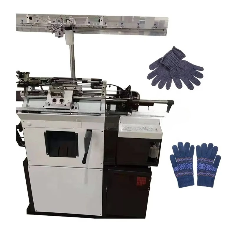 Full computerized jacquard glove knitting machine/glove knitting machine