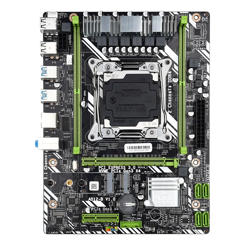 X99-D4 DDR4 Motherboard Support LGA2011 V3/V4 NVME M.2/M.2 WIFI/PCI-E 4X Interface PCI-E 16X Graphic Card Slot Spare Parts