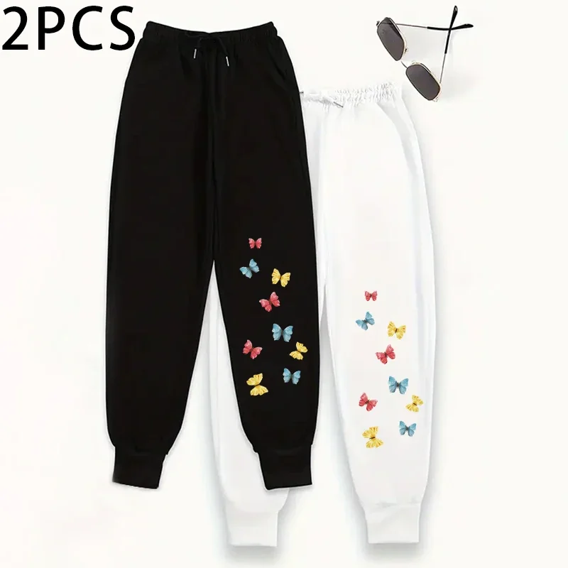 2 pezzi pantaloni da salotto da donna pantaloni sportivi tinta unita pantaloni da jogging sportivi casual autunno inverno pantaloni comfort all'aperto per la casa 2 pacchi