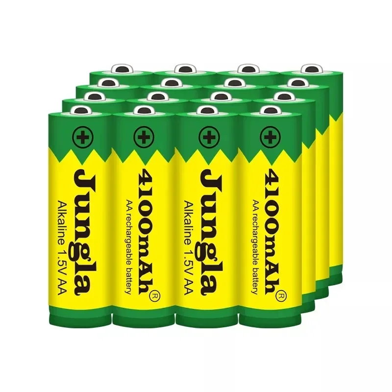 Pilas AA recargables para juguetes, Alcalinas de 4100 mAh, 1,5 V, diodo emisor de luz