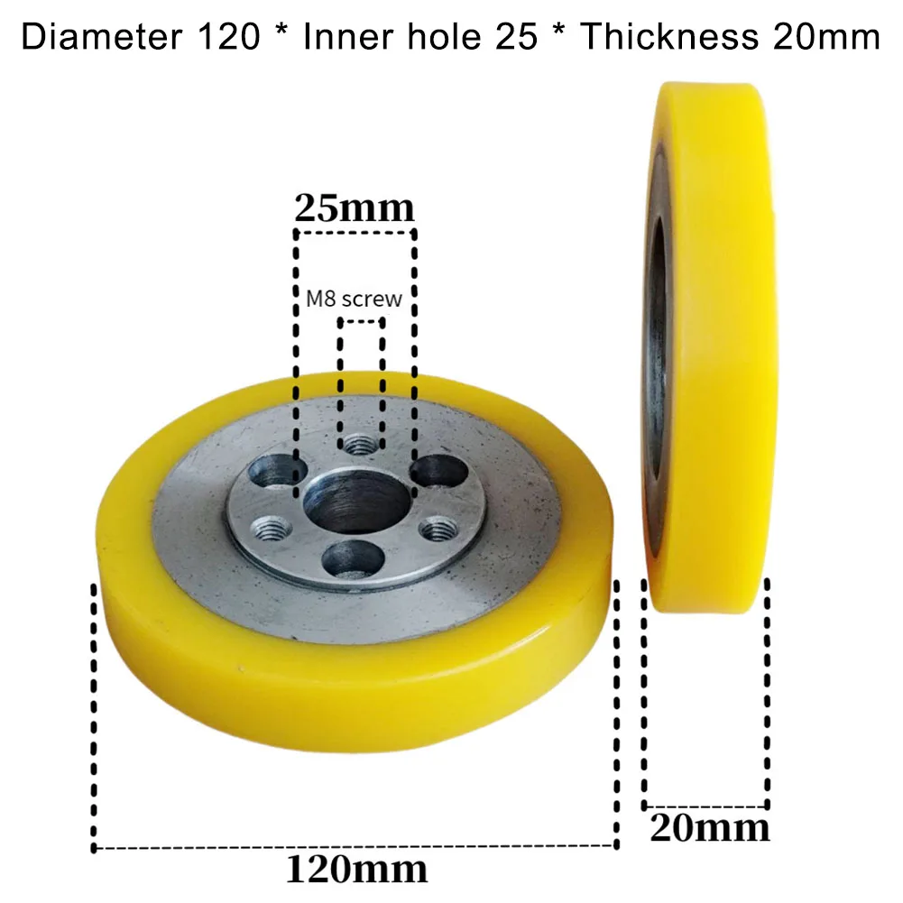 

Резиновый подающий ролик, совместимый с четырехсторонними строгальными станками, 120x25x20 мм и 140x35x20 мм, металлический, с полиуретановым покрытием