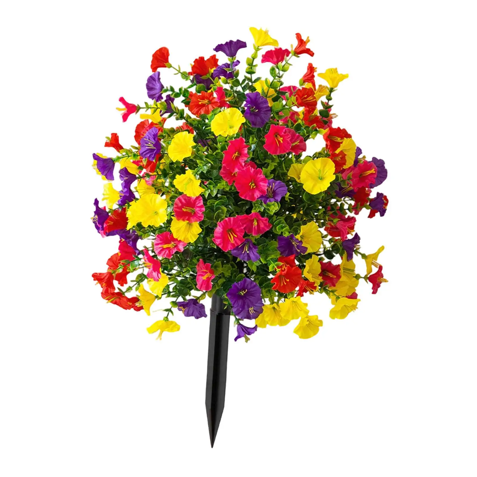 Outdoor Artificial Flower Stake PP Material Yard Decoration Plant Peg for Grave Patio or Porch