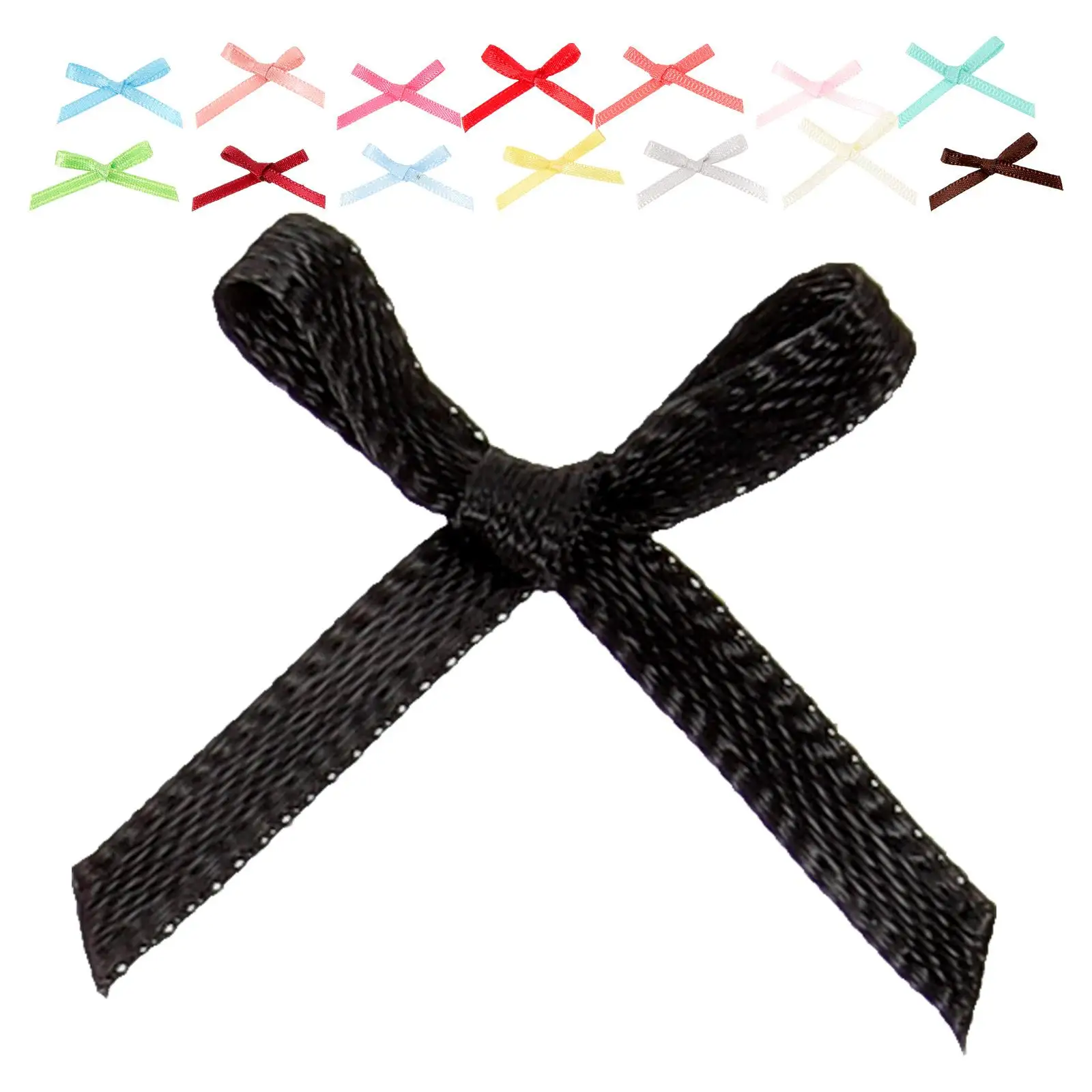

500pcs Mini 50 For Crafts Colors DIY Tiny Bows Clothing Accessories Handmade Tiny Bows for Crafts Gift Wrapping