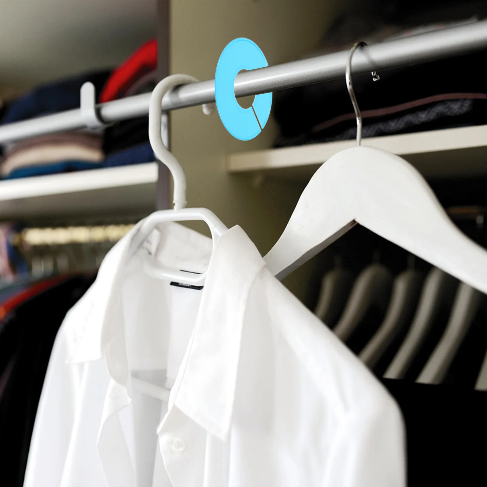 

18pcs Plastic Size Display Circle For Clothing Store Colorful Lightweight Material Easy Install Size Identifier