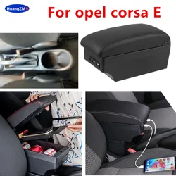 For opel corsa E 2014-2020 Armrest box For opel corsa E Car Armrest box Storage box Interior Dedicated Retrofit Car Accessories