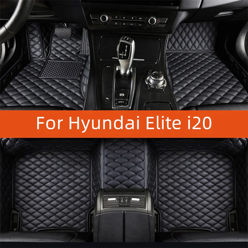

Custom Leather Car Floor Mat For Hyundai Elite i20 2018 2019 2020 Car Mat Interior Accessories