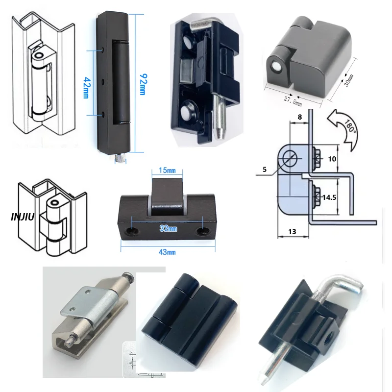 Extension and widening of zinc alloy hinge mechanical equipment electrical cabinet door hinge
