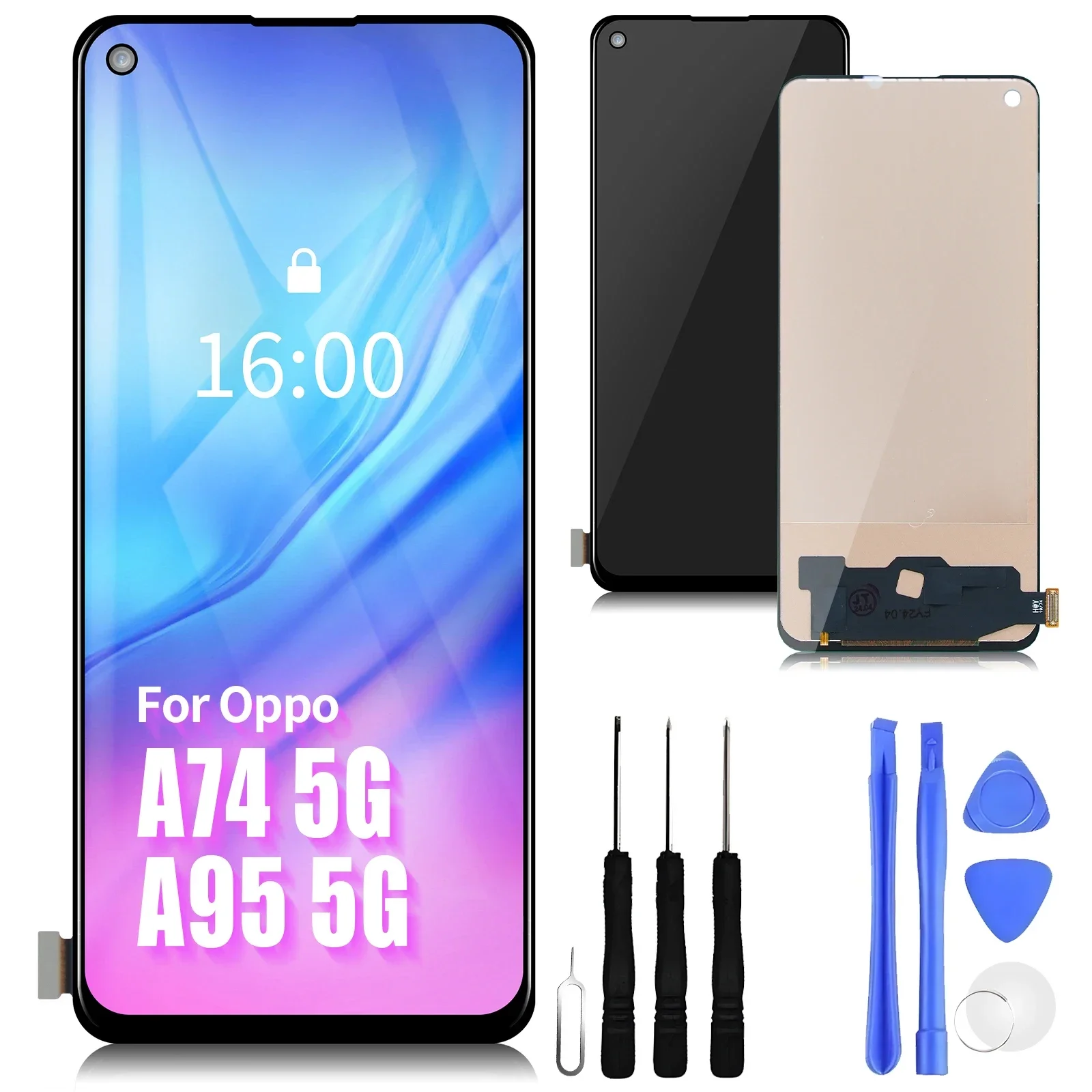 6.43 "Voor Oppo A74 4G Cph2219 Lcd Touchscreen Digitizer Assemby Vervanging Voor Oppo A74 4G Display Met Frame