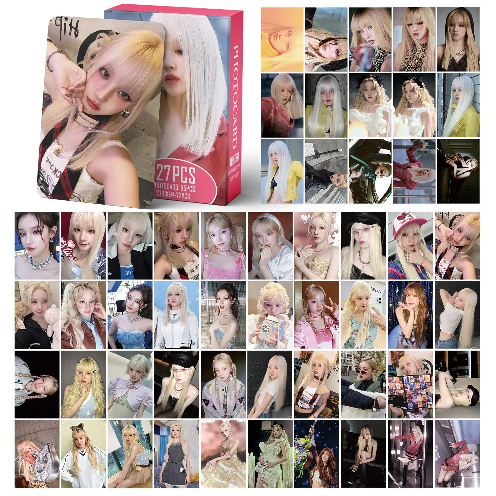 127pcs/set Kpop Yuqi Lomo Cards Photocards New Album WE ARE  Photocards stickers fan collection cards