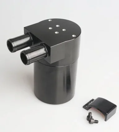 Universal Aluminum Alloy 2L Oil Catch Can Tank For 2006-2011 E90 Sedan 335i 335xi E91 Touring 335i 335xi Black OCC-1005