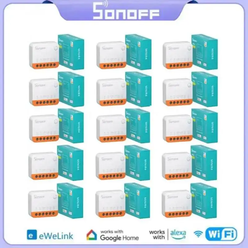 SONOFF MINIR4 Wi-Fi Smart Switch 10A MINI Extreme Smart Home Relay Module Remote Voice Control For Alice Google Assistant Alexa