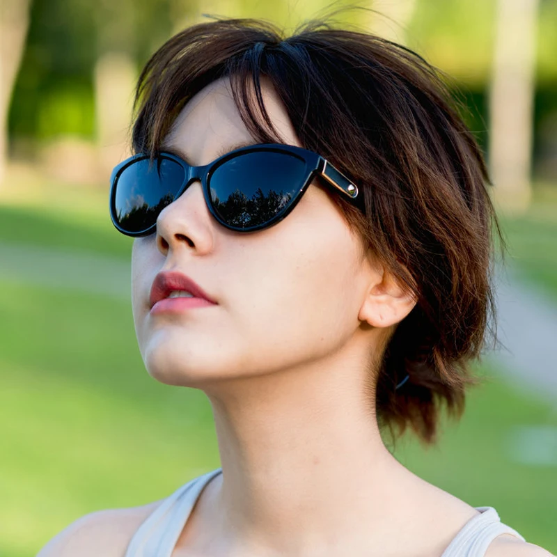 Gafas de sol polarizadas con diseño de ojo de gato para mujer, anteojos de sol femeninos, Estilo Vintage, a la moda, 2024